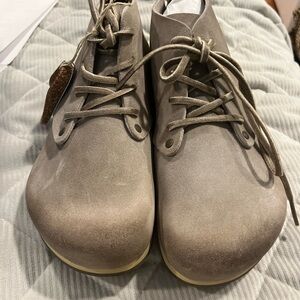 Birkenstock Taupe Lace Up Boots